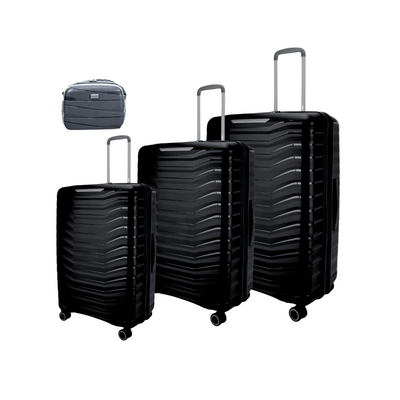 Monochrome Black Suitcase Collection Set Of 4