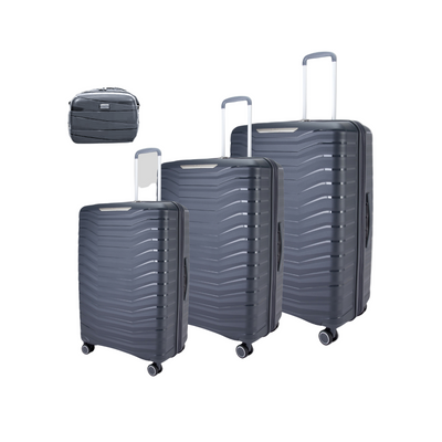 Monochrome Navy Blue Suitcase Collection Set Of 4
