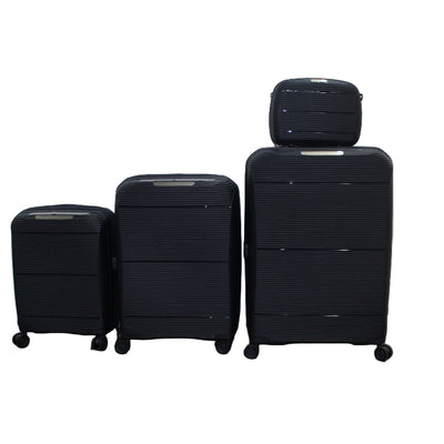 Pierre Cardin Black Suitcase Collection Set Of 4 PC86374W8