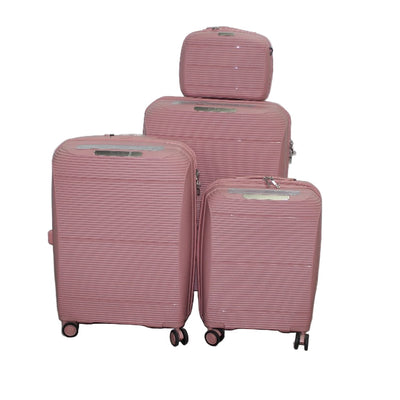 Pierre Cardin Rose Gold Suitcase Collection Set Of 4 PC86374W8