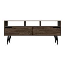 FM Furniture Dark Walnut TV Stand