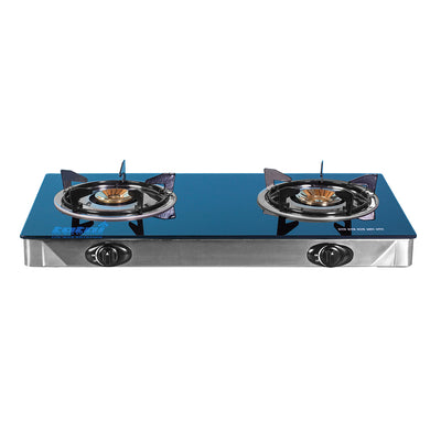 Totai 2 Burner Glass TableTop Auto Ignition Gas Stove