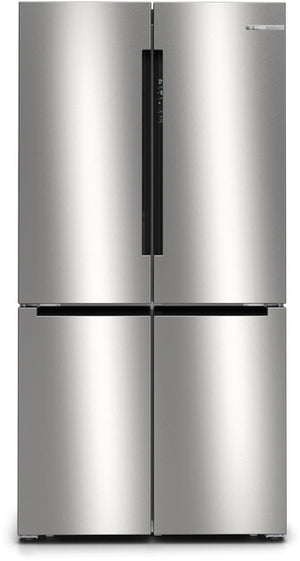 Bosch KFN96VPEA silver double door fridge-freezer front view