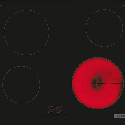 Bosch PKE611BA2E built-in ceramic hob with 4 cooking zones