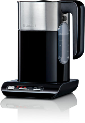 Bosch Styline Kettle TWK8613P in black and stainless steel