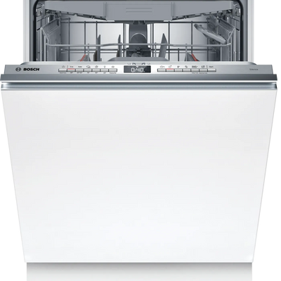 Bosch SMV4HMX01Z built-in dishwasher front view with top controls visible