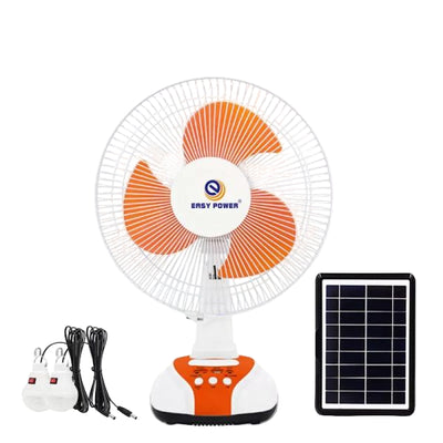 Easy Power 16" Rechargeable Fan | LED Light | Power Bank | Portable