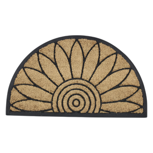 Half Moon Coco Rubber Door Mat 60x90cm