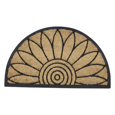 Half Moon Coco Rubber Door Mat 60x90cm