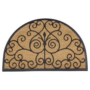 Half Moon Coco Rubber Door Mat 60x90cm
