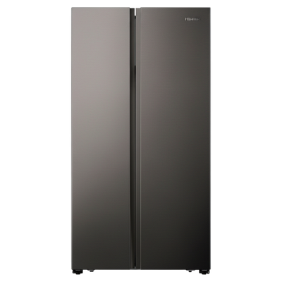 Hisense 508L Side by Side Fridge - H670 Titanium Inox
