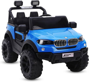 Children's Electric Ride-On SUV Jeep – Blue (BMW X5-Style)