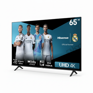 8K 1:1 Hisense 65" UHD 4K Smart TV - 45° Angle View