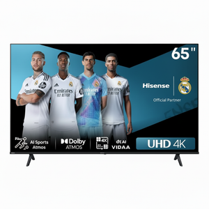 8K 1:1 Hisense 65" UHD 4K Smart TV - Front View