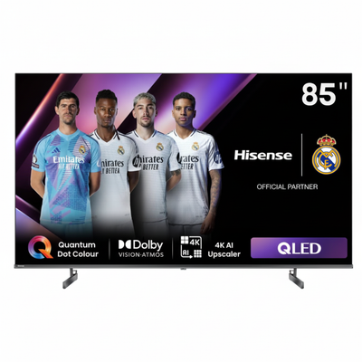 8K 1:1 Hisense 85" QLED Smart TV - Front View