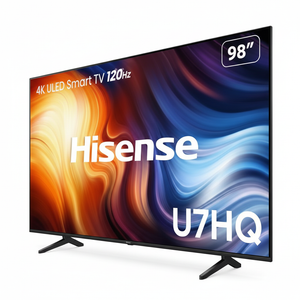 8K 1:1 Hisense U7HQ 98" Smart TV - 45° Angle View