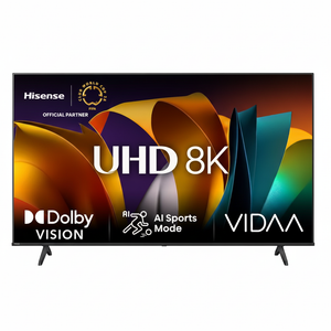 8K 1:1 Hisense UHD 4K Smart TV - Front View