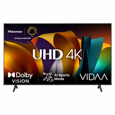 8K 1:1 Hisense UHD 4K Smart TV - Front View