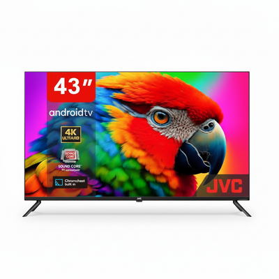 8K 1:1 JVC 43" Android TV - Front View