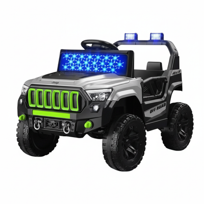 8K 1:1 Kids' Electric Jeep - Front Three-Quarter View