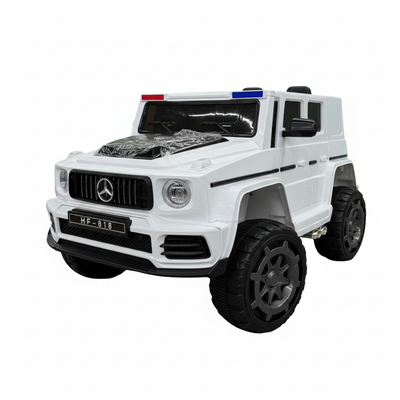 8K 1:1 Kids' Electric Mercedes-Benz Police Car - Front Three-Quarter View