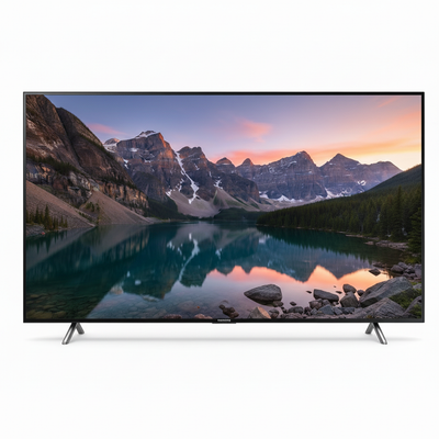 8K 1:1 Samsung Crystal UHD Smart TV - Front View