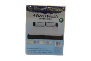 Mayari Diamond 4 Pieces Double Bed Sheet