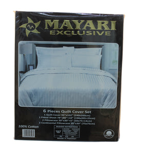 Mayari White Gold 6 Pieces King Bed Sheet