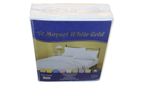 Mayari White Gold  6 Pieces King Size Bed Sheet Set