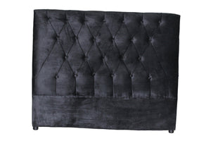 Velvet Black Headboard