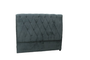 Velvet Grey Headboard