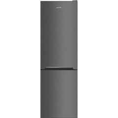 Smeg 60cm Fridge / Freezer Frost Free Dark Inox RC33KNZA 324L