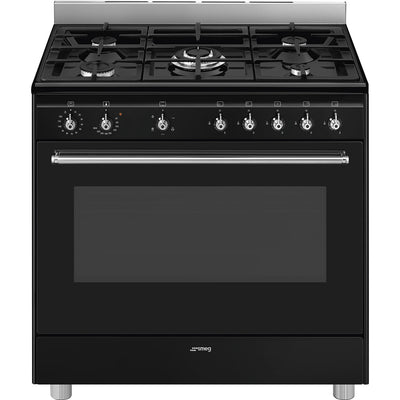 Smeg 90x60cm Gas Stove SSA91GGBL2