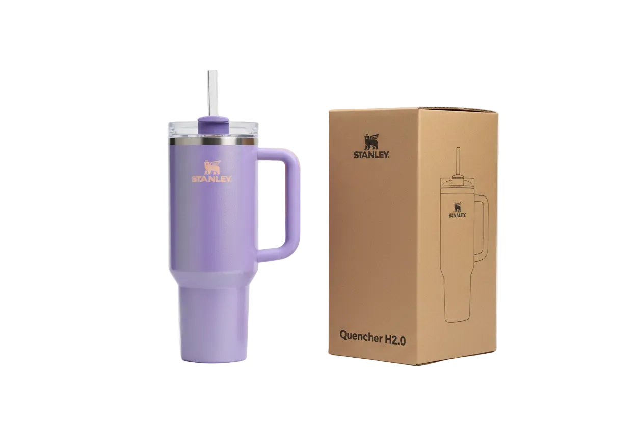 Stanley Periwinkle Shimmer Tumbler with Closed Box