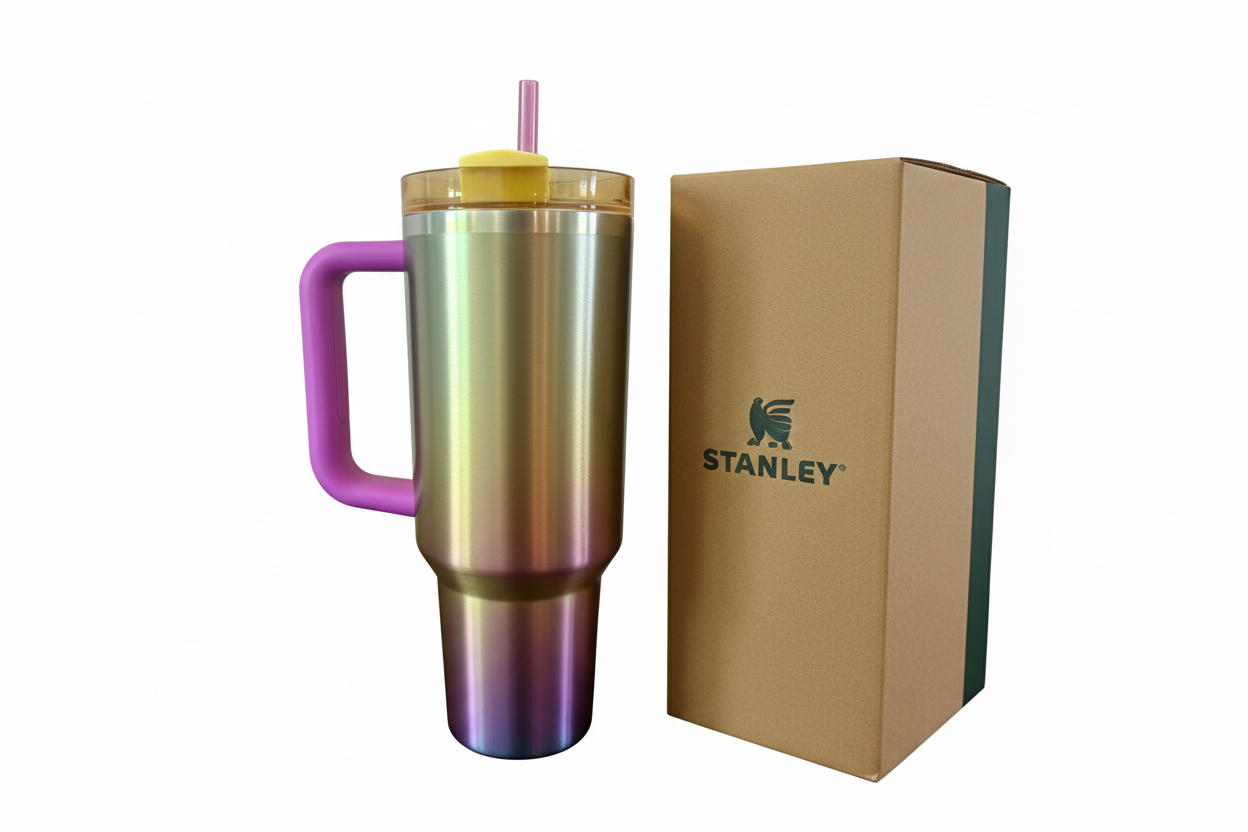 Stanley x Starbucks Summer Gradient Tumbler with Brown Box