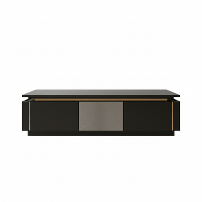 Black Gold Coffee Table – White Background