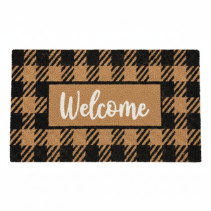 Buffalo Check Welcome Mat – Top