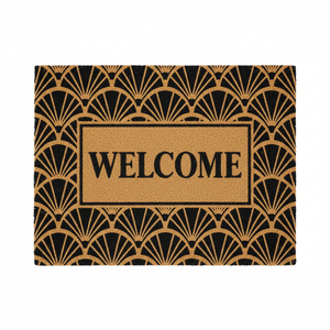 BYMART Art Deco Fan Welcome Mat – Top