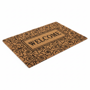 BYMART Baroque Scroll Welcome Mat – 3/4
