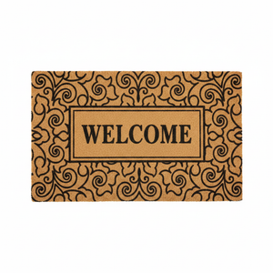 BYMART Baroque Scroll Welcome Mat – Top