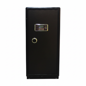 BYMART Black Steel Safe – Front View 8K