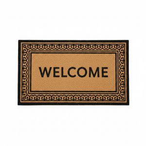 BYMART Greek Key Welcome Mat – Top