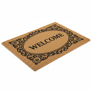 BYMART WELCOME Oval Lace Mat – 3/4 View