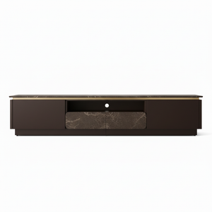 Dark Grey Gold TV Unit – Front