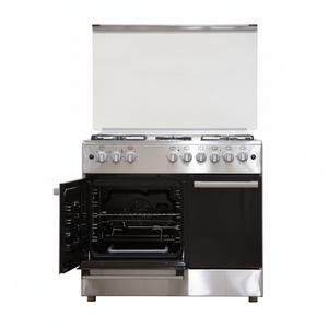 Enhanced 5-burner gas stove - White background