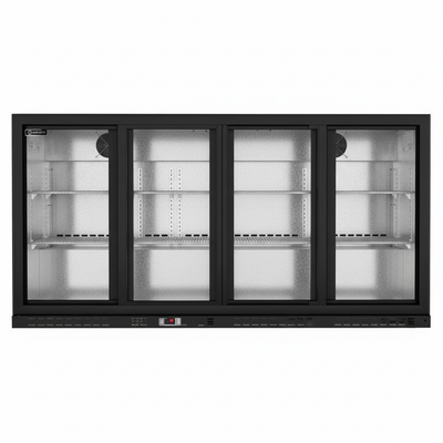 Four-door bar cooler straight front