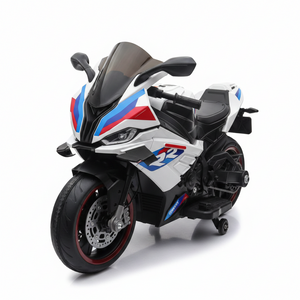Kids Electric Motorcycle Ride-On Toy – White BMW M Sport Edition