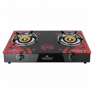 Front View – Classy Touch Glass Gas Stove