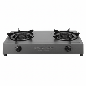 Front View – Wenice Double Burner Gas Stove