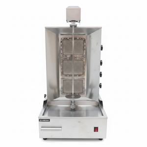 Gas Shawarma Machine 3-Burner – Front View